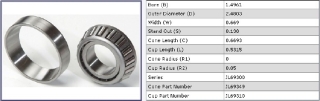 Radlager Hinten - Wheel Bearing Rear